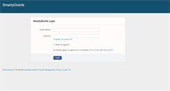 Desktop Screenshot of manage.smartygrants.com.au