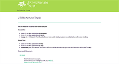 Desktop Screenshot of jrmckenzie.smartygrants.com.au