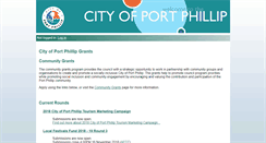Desktop Screenshot of portphillip.smartygrants.com.au