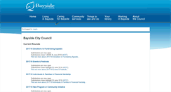 Desktop Screenshot of bayside.smartygrants.com.au
