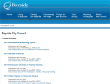 Tablet Screenshot of bayside.smartygrants.com.au