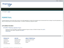 Tablet Screenshot of perpetual.smartygrants.com.au